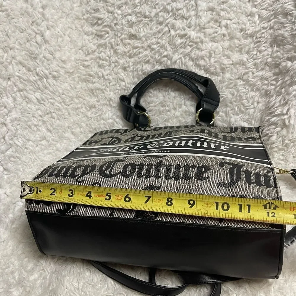 Juicy Couture synthetic Black and White Billboard Medium satchel / shoulder bag